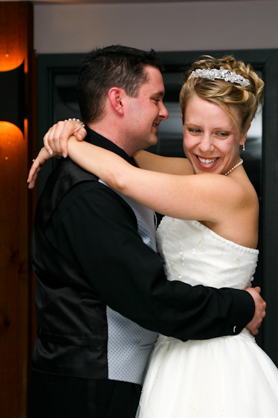 Bride and Groom dancing